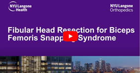 Fibular Head Resection for Biceps Femoris Snapping Syndrome  
